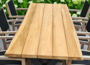  Teakhouten boomstamtafel | Puurteak