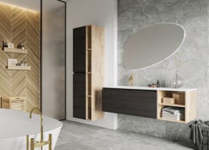 Asymmetrische badmeubelen| NewWave - H&amp;R Badmeubelen