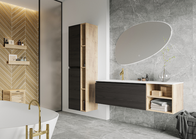 Asymmetrische badmeubelen| NewWave