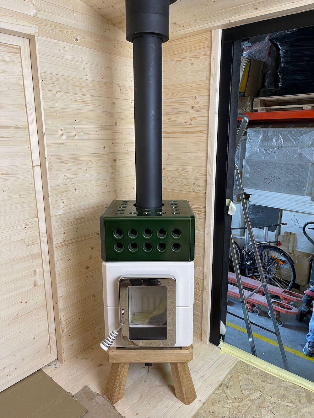 Mini Stack in wit met groene top | Art of Fire