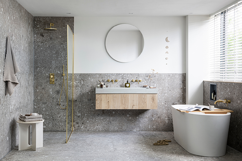 Composite Dark Grey I vtwonen tegels by Douglas & Jones