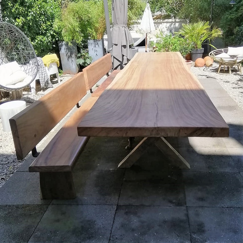 Suar tuintafel met x-poot | Woodindustries