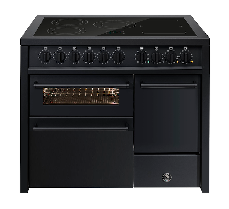 Mat zwart fornuis | Steel