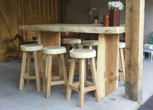 Boomstam barmeubelen | Puurteak
