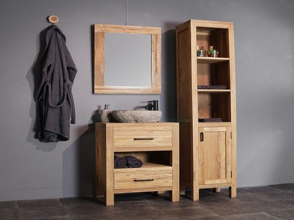 Teak badmeubel met kast  | Puurteak