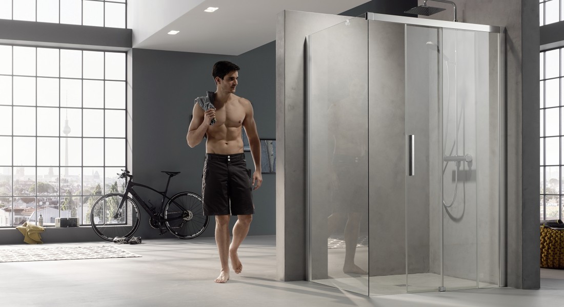 Glazen douchewanden en schuifdeuren voor de inloopdouche