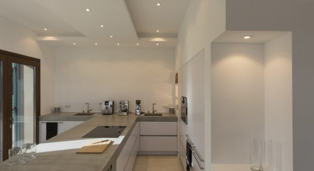 Basisverlichting met inbouwspots