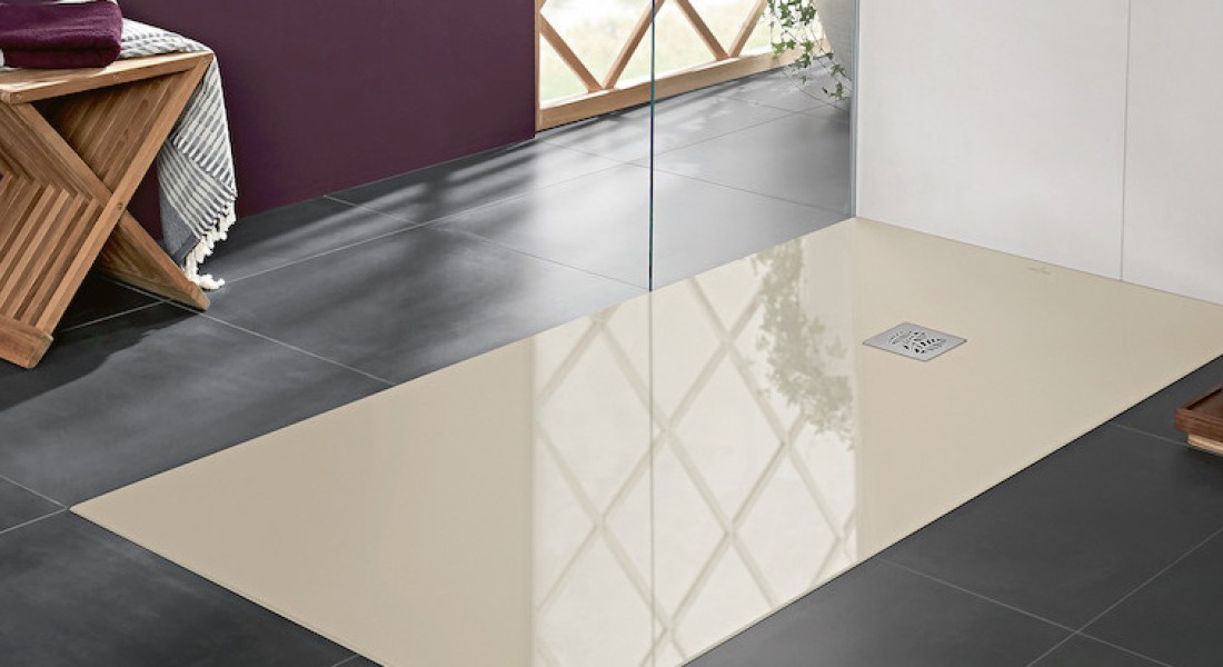 Stone Look douchevloeren voor een tijdloze badkamer: Excello van Villeroy & Boch