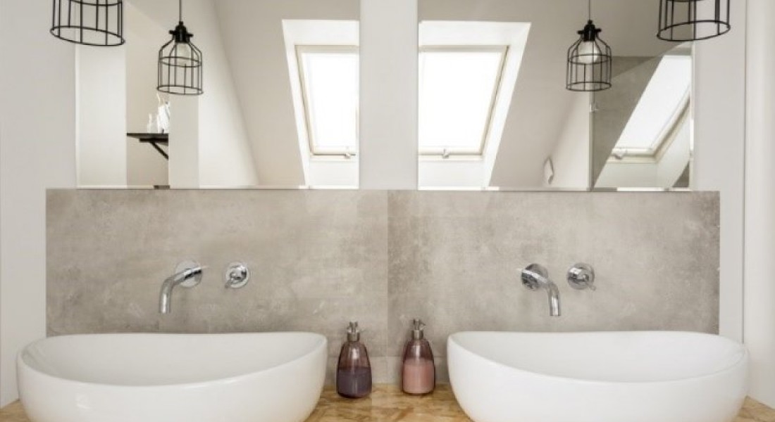 Elementen voor een stoere industriële badkamer