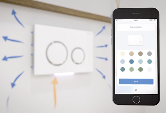 Home-app voor het toilet - Geberit