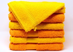 Nieuwe handdoeken voor in de badkamer - 