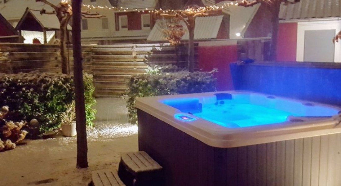 Compleet relaxen in een jacuzzi