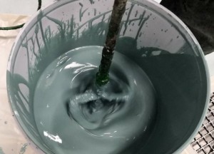 Badkamervloer: underlayment in combinatie met epoxy - 