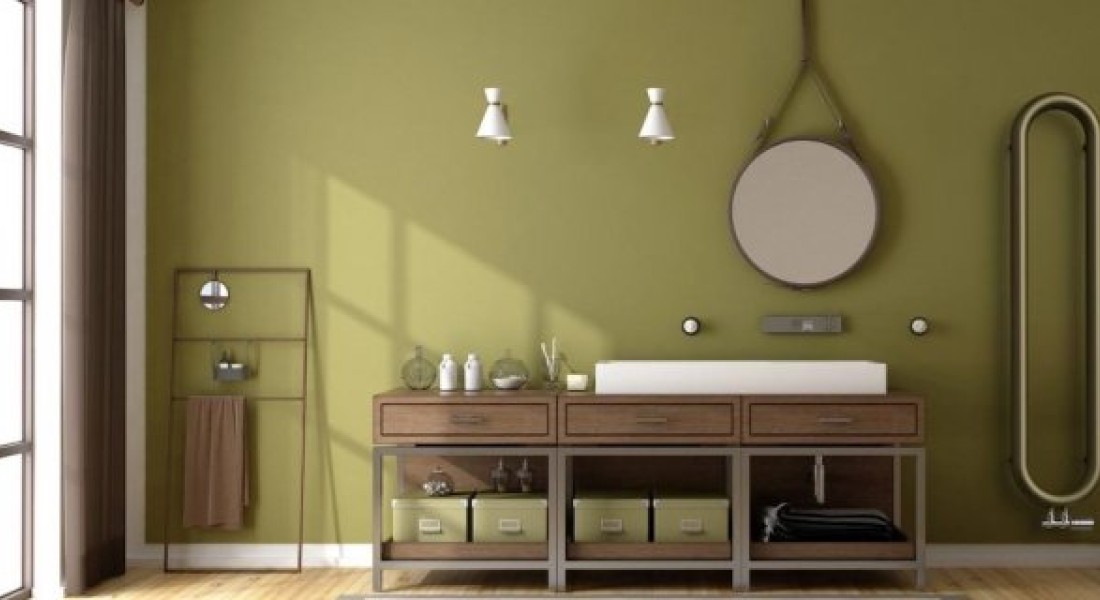 Industriële badkamer met retro sanitair