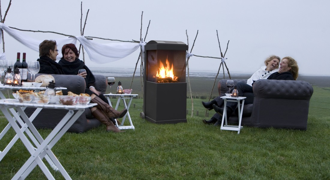 Genieten van de buitenhaard