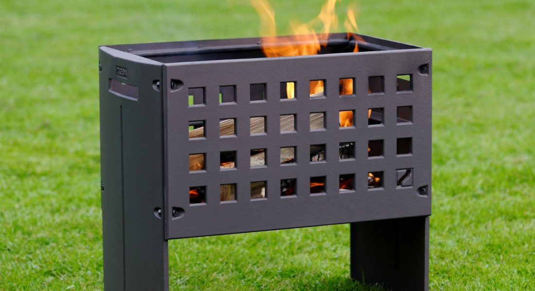 Tuinhaard en barbecue in één van Helex