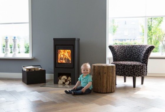 Moderne vrijstaande houtkachel Flores - Buntfires