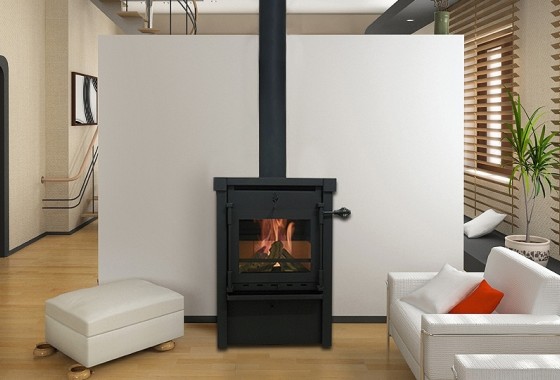 De looks van een houtkachel met het gemak van gas - Beaufort