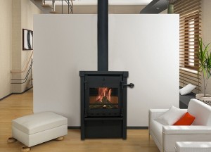 De looks van een houtkachel met het gemak van gas - Beaufort