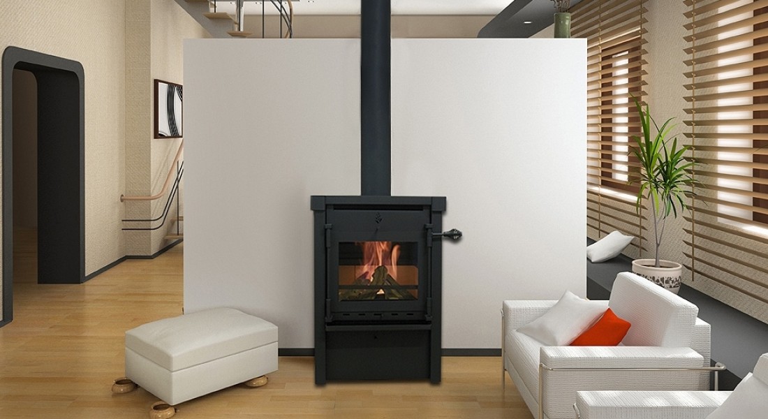 De looks van een houtkachel met het gemak van gas