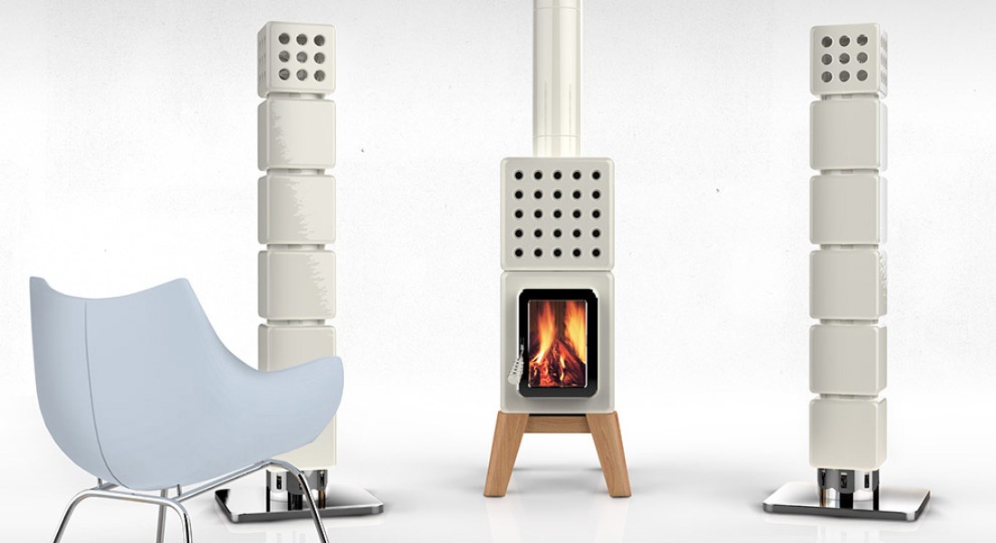 Houtkachel ThermoStack met centraal verwarmingssysteem