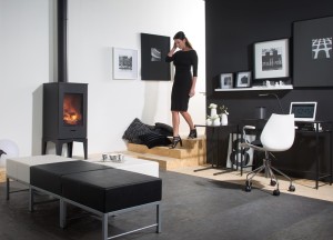 Houtkachel Elm met flexibele houtopslag - 