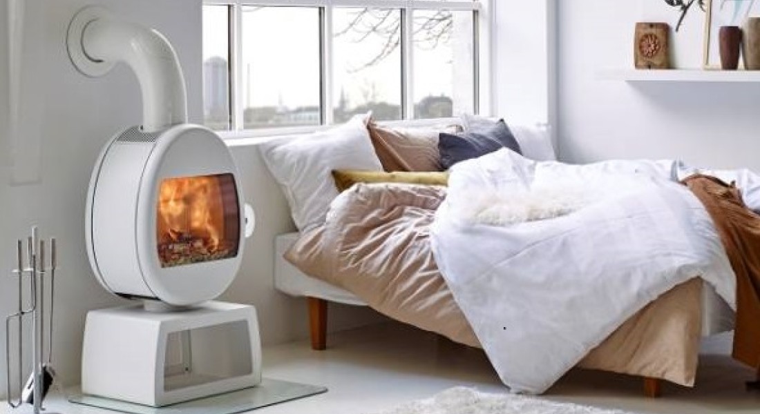 Witte houtkachels uit Scandinavië