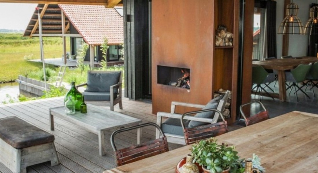 Haardeninspiratie: gecombineerde binnen- & buitenhaard