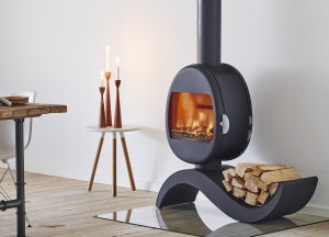 Ronde Scan houtkachel met prachtige nieuwe vorm - Scan