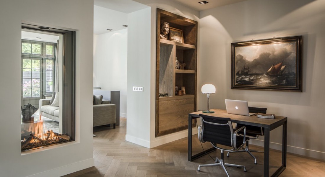 Interieur met schitterende doorkijkhaard van Element4