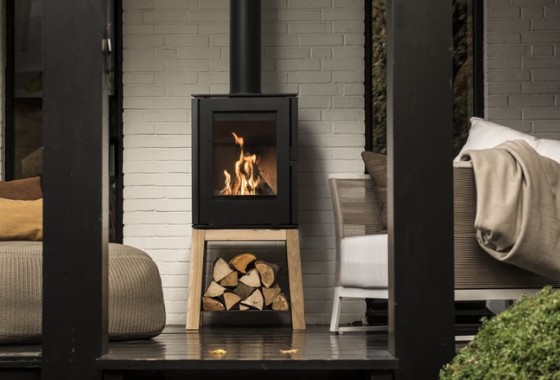 Unieke houtkachel Woody Loft by Wolterinck - Trimline Fires