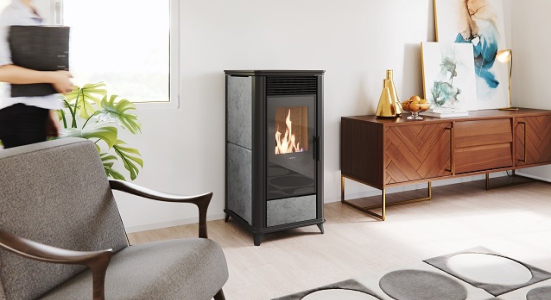 Pelletkachel Torsby met speksteen