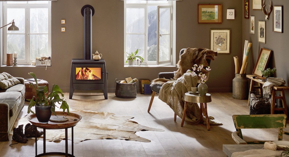 Stoer! Gietijzeren houtkachel Iron Dog 7