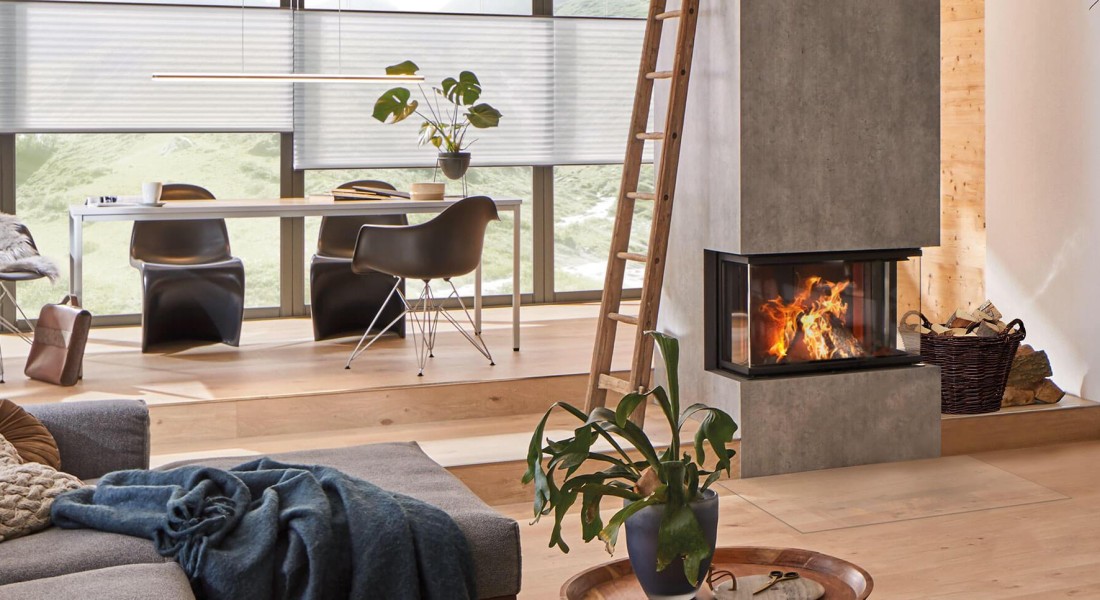 Fraaie houthaarden achter glas