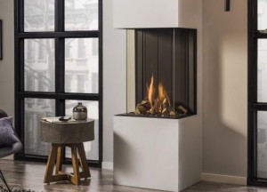 Deze panorama haard is ideaal voor een kleinere woning - Trimline Fires