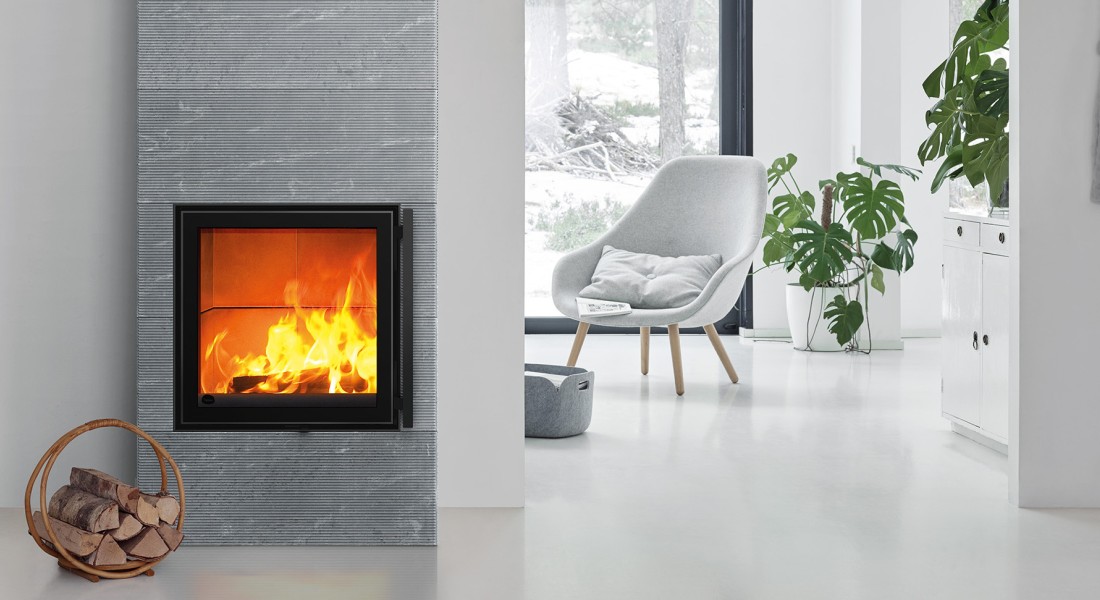 Fijnstofvrij houtstoken met een speksteenkachel met fijnstofafscheider