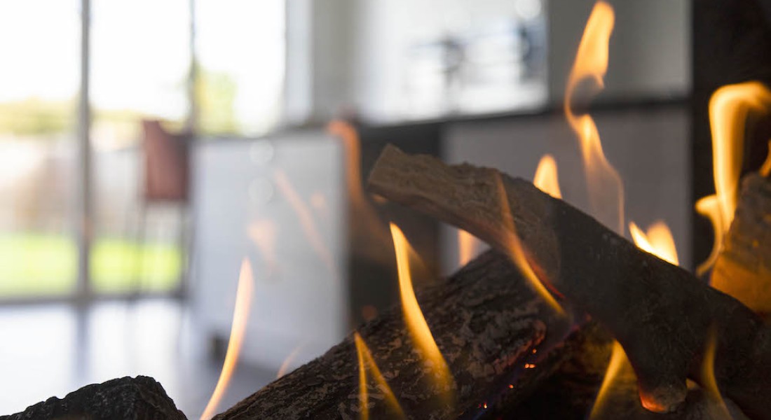 Een gashaard als roomdivider