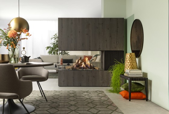 Nieuwste design gashaarden: roomdividers & tunnelhaarden - Kalfire Fireplaces