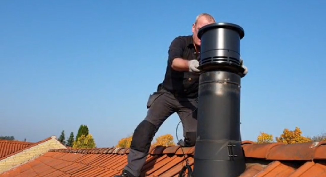 BlueChimney zorgt voor een constante trek in het rookkanaal