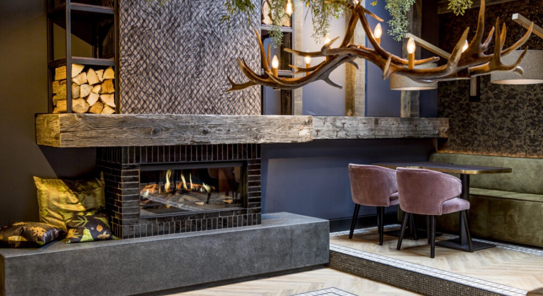 Binnenkijken: elektrische designhaard in de horeca