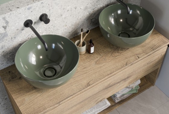 Groen in de badkamer - Primabad