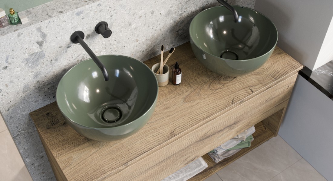 Groen in de badkamer