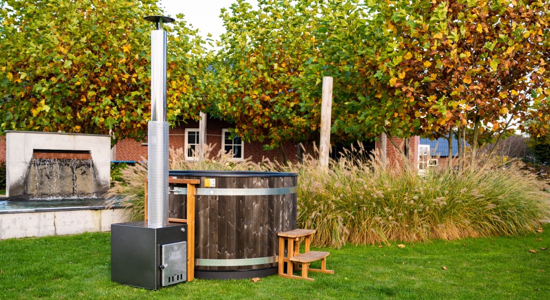 Een hottub in de tuin