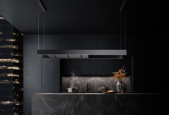 Geometrische afzuigkap in modern keukenontwerp - Falmec