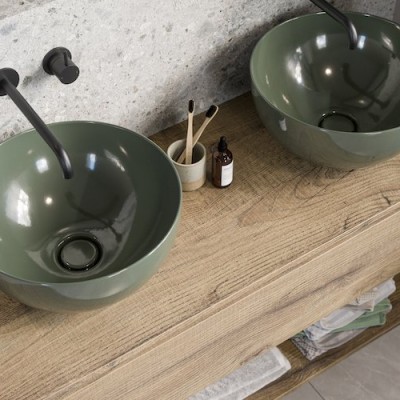 FotoGroen in de badkamer