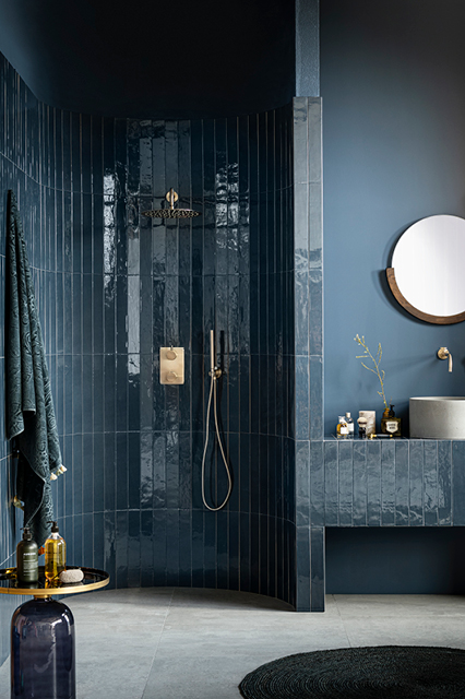 Marrakesh Ocean Blue Glans I vtwonen tegels by Douglas & Jones