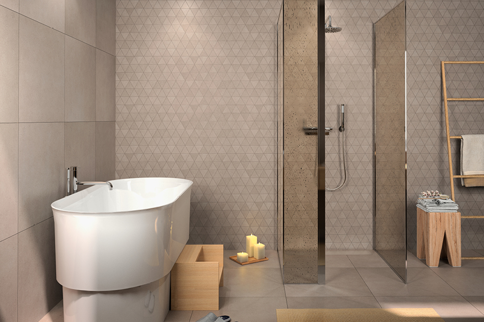 Badkamersfeer Cosy - Form Brown Grey I Motto by Mosa