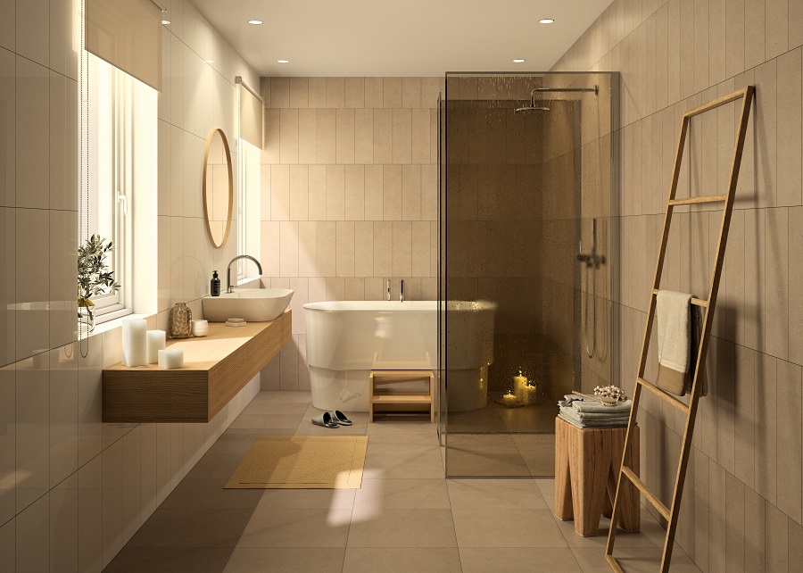 Badkamersfeer Cosy - Grain & Lake I Motto by Mosa