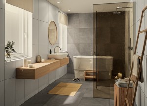 Badkamersfeer Cosy - Form Brown Grey I Motto by Mosa - Motto by Mosa