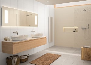 Badkamersfeer Natural - Grain Beige I Motto by Mosa - Motto by Mosa